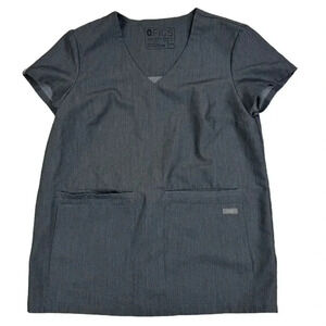 IGS Cusco Scrub Top Graphite Gray
